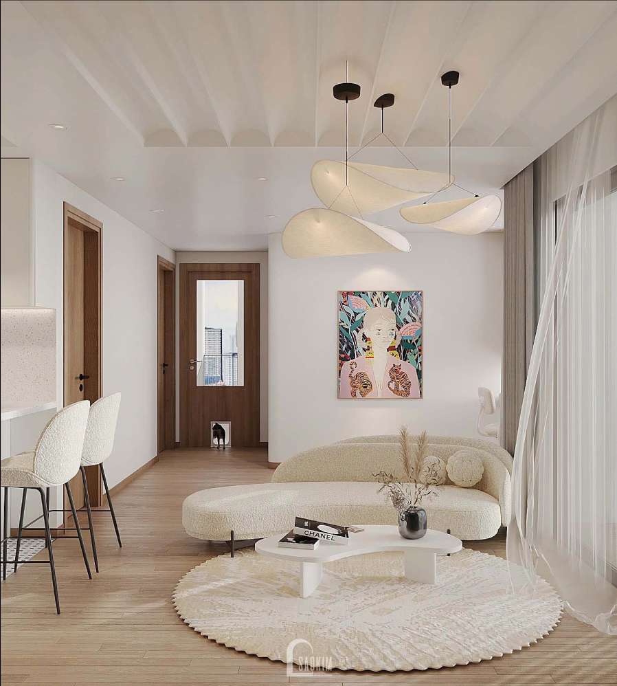 Thiết Kế Nội Thất Căn Hộ Vinhomes Smart City 64m2 Phong Cách Scandinavian X Japandi